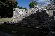 Temple of the Sculpted Tablets at Chichen Itza - chichen itza mayan ruins,chichen itza mayan temple,mayan temple pictures,mayan ruins photos